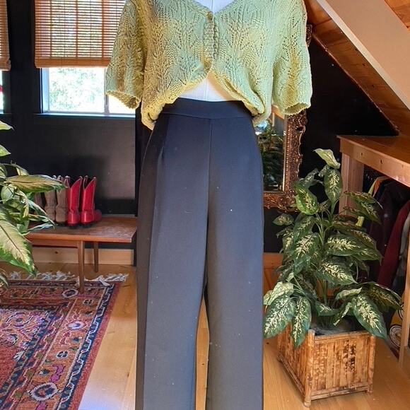 90s Black Trouser Pants - Picture 1 of 6